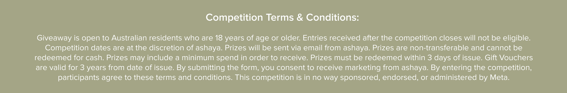 Terms and Conditions